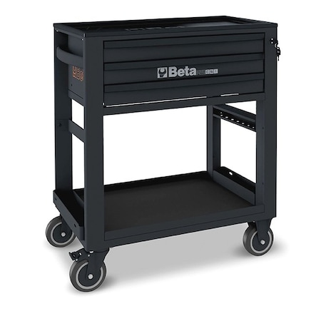 Rolling Tool Cart With 3 Drawers, Grey